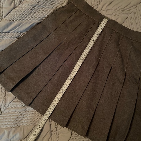 Los Angeles Apparel Gray Mini Skirt - Picture 4 of 5